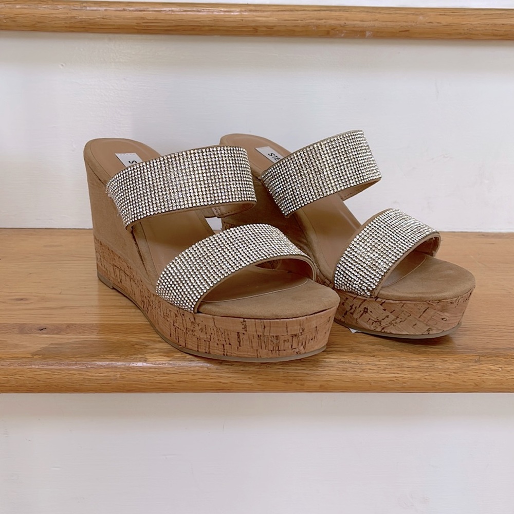 NWOT Never Worn Steve Madden Rhinestone Platforms